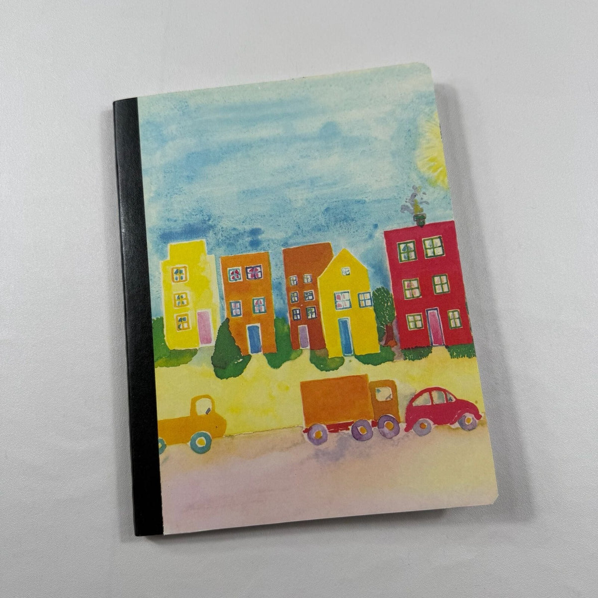 Whimsical Cityscape Lined Notebook Journal