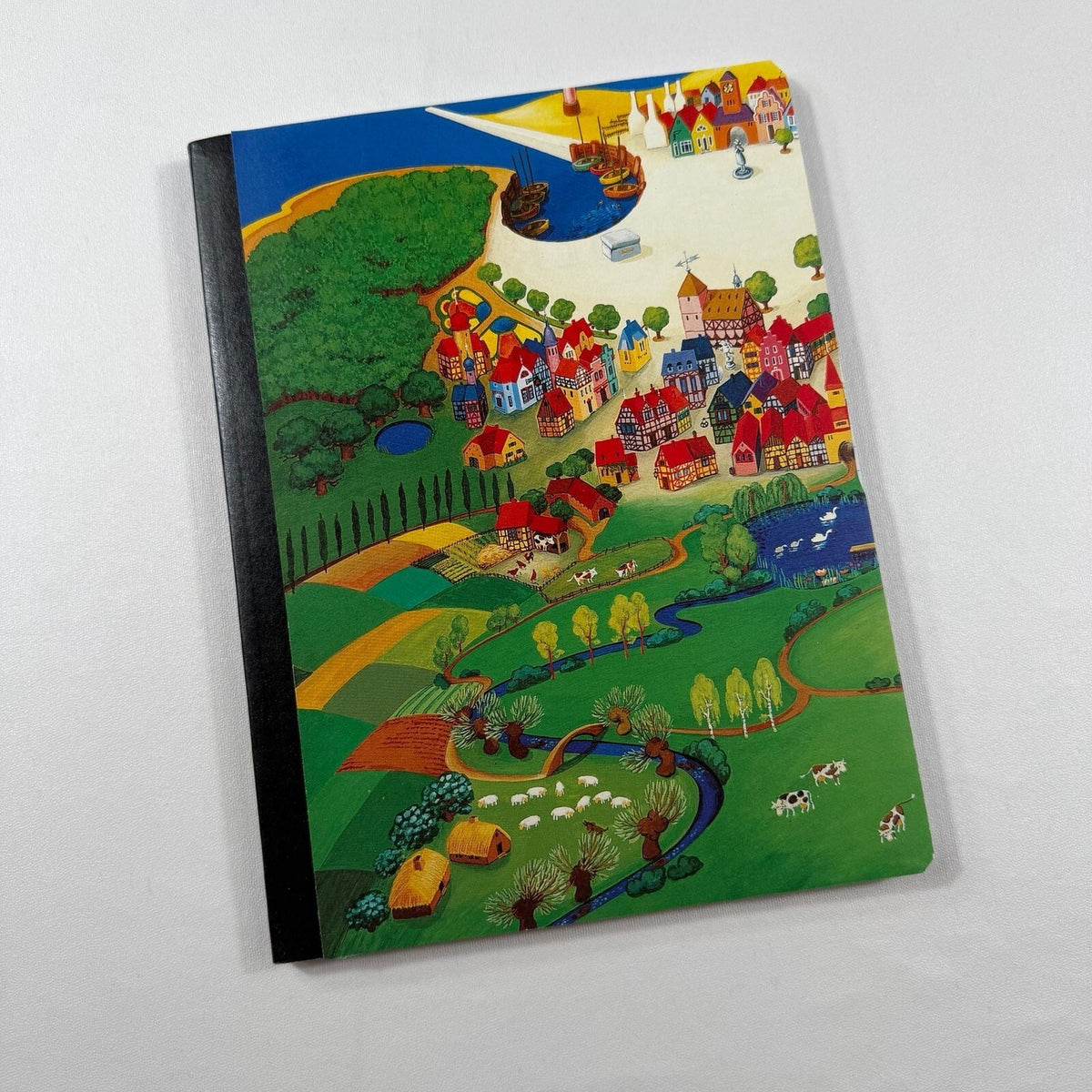 Village and People Lined Notebook Journal