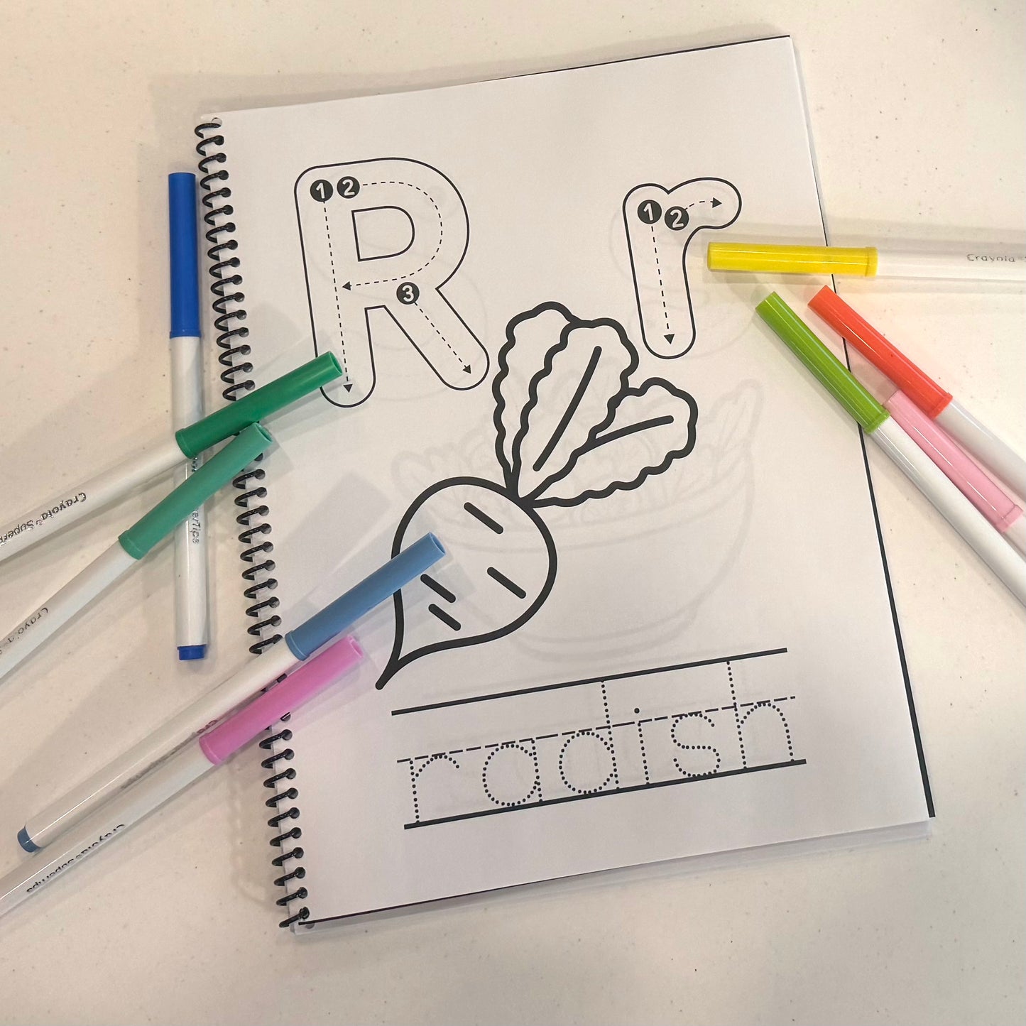 ABC Food Coloring Book