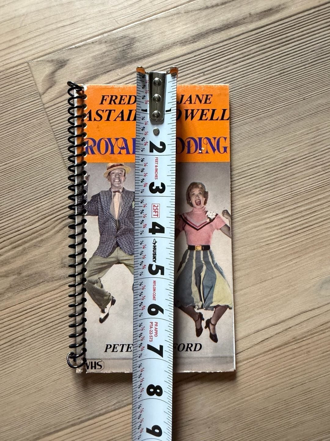 Vintage Royal Wedding (1951) Fred Astaire and Jane Powell VHS Upcycled Notebook