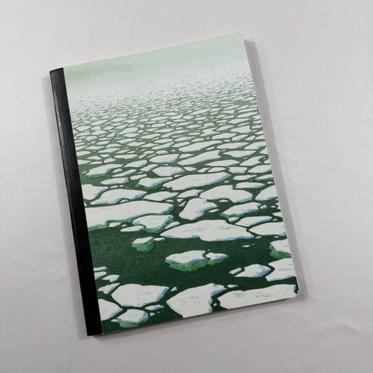 Broken Ice with Hot Air Balloon Lined Notebook Journal