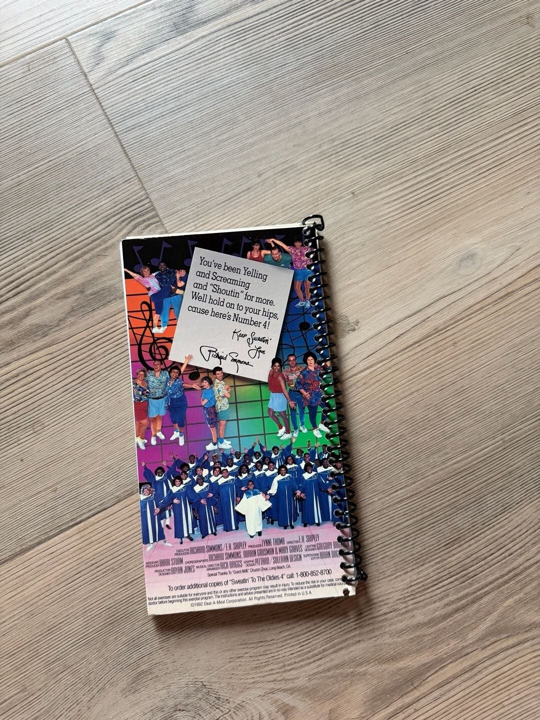 Richard Simmons Sweatin' To The Oldies 4 Aerobic Exercise Notebook