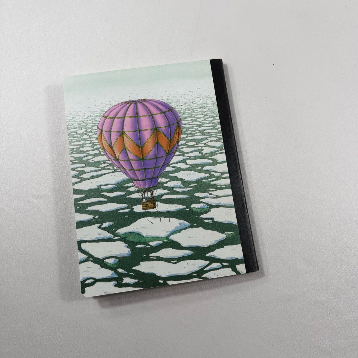 Broken Ice with Hot Air Balloon Lined Notebook Journal