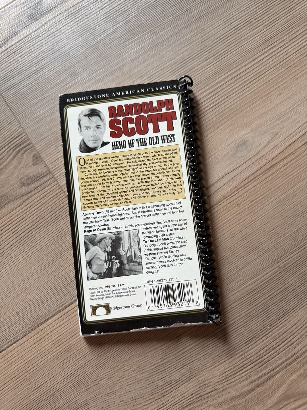 Randolph Scott - Hero of the Old West Spiral Bound Notebook