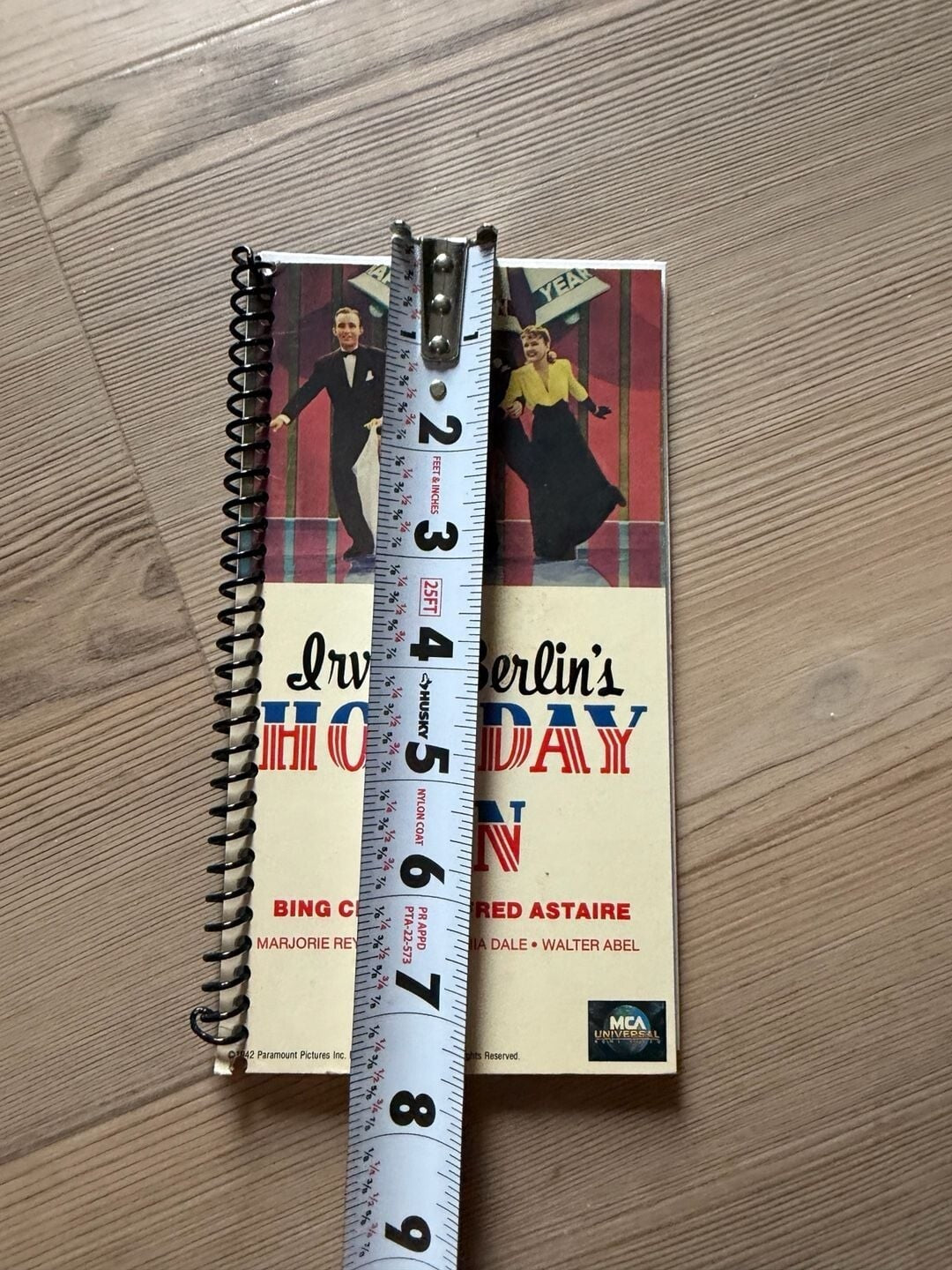 Irving Berlin's Holiday Inn VHS (1990 MCA Home Video) Spiral Bound Notebook