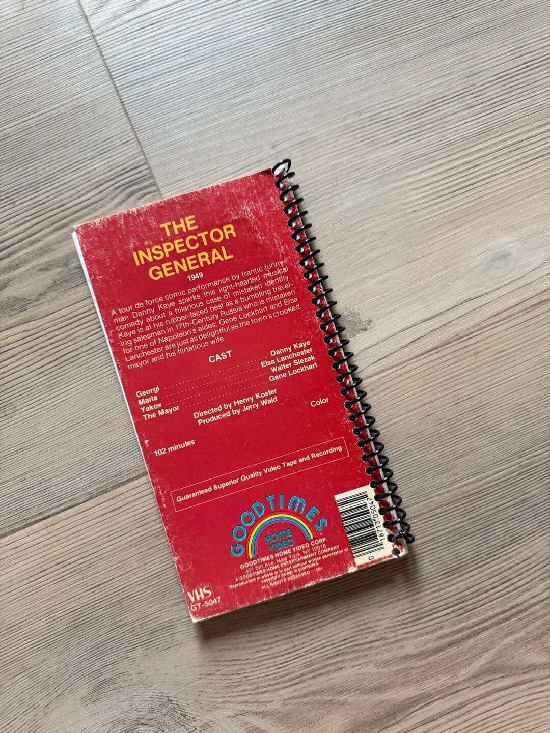 The Inspector General (1949) Danny Kaye Spiral Bound Notebook