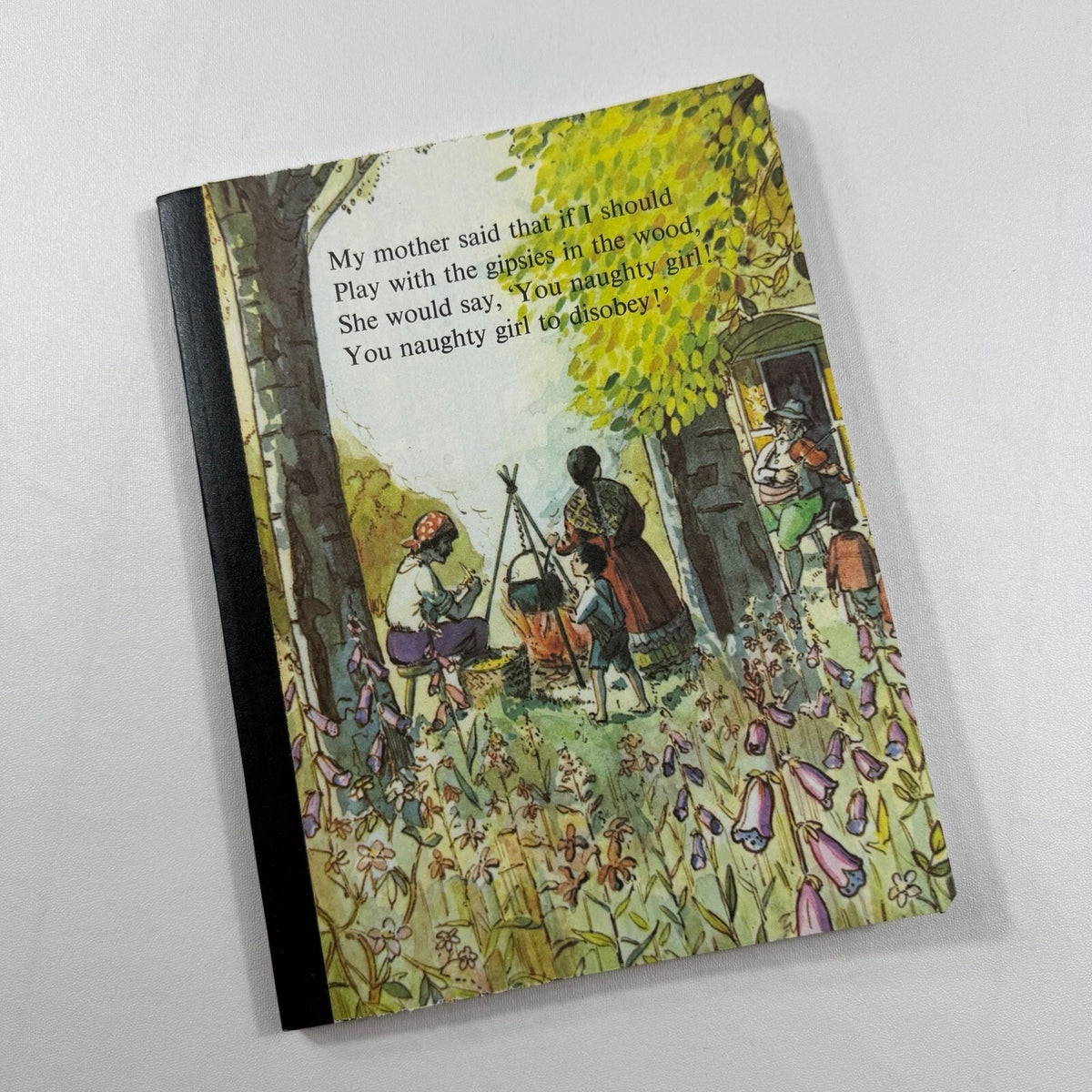 Vintage Nursery Rhyme Lined Notebook Journal