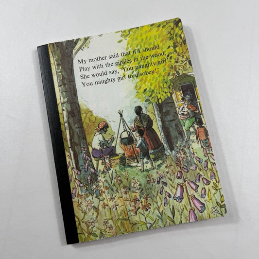 Vintage Nursery Rhyme Lined Notebook Journal