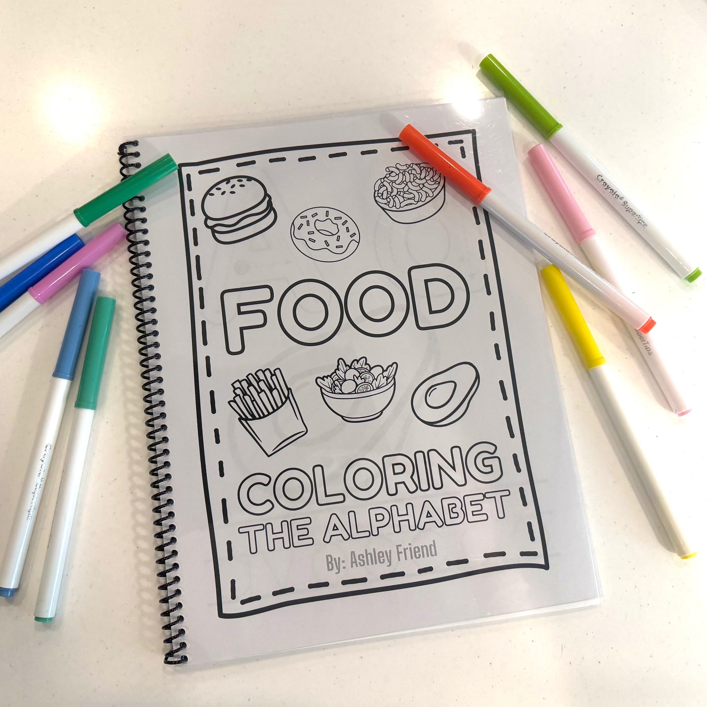 ABC Food Coloring Book
