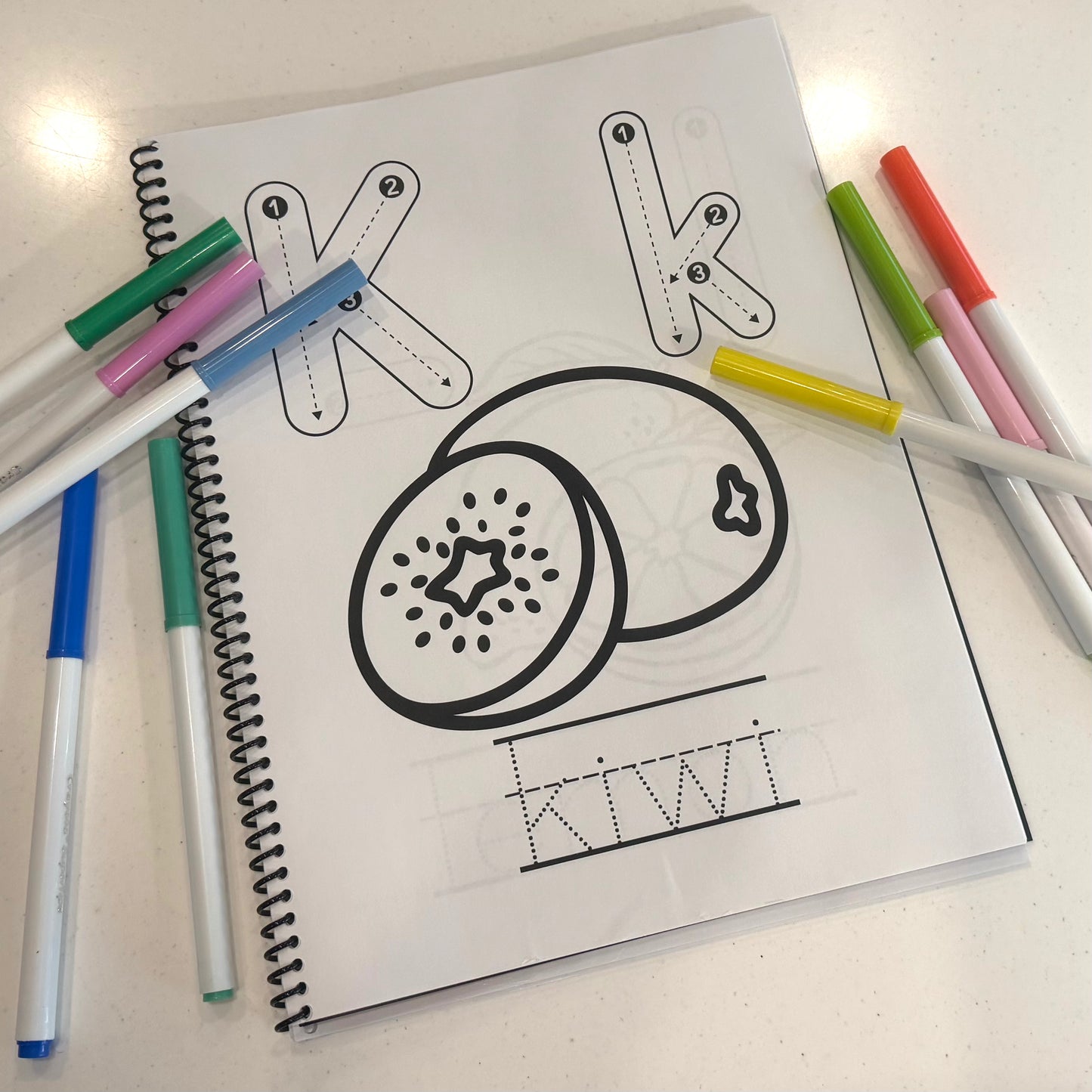 ABC Food Coloring Book