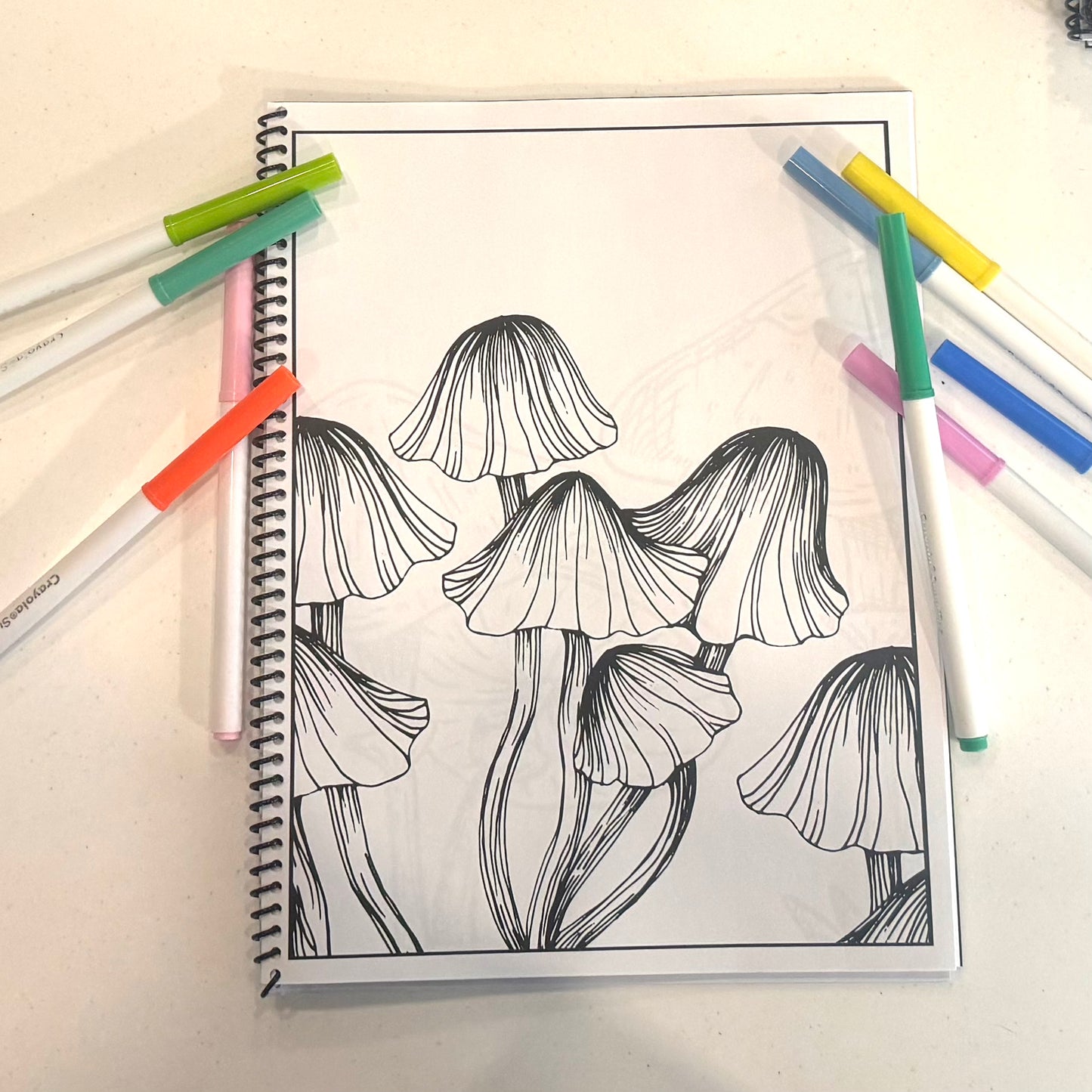 Mushroom Coloring Book