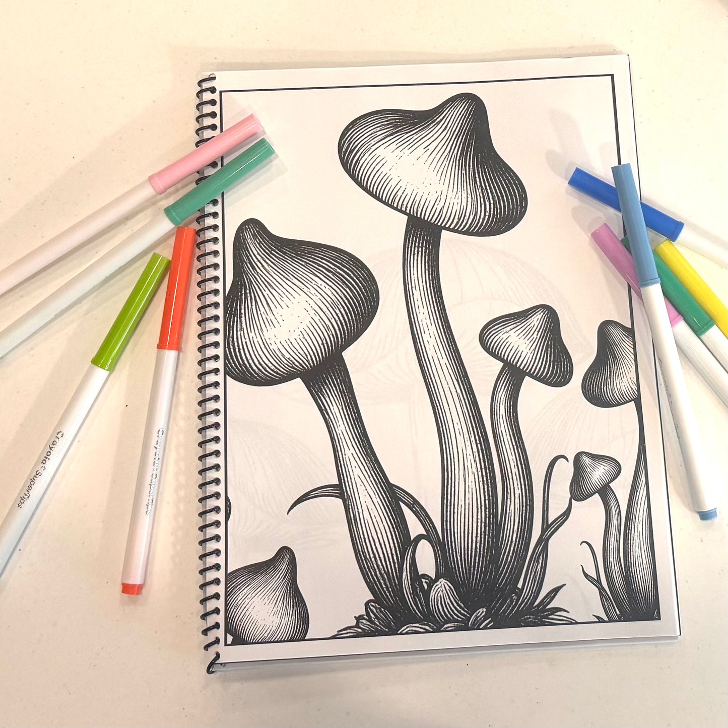 Mushroom Coloring Book