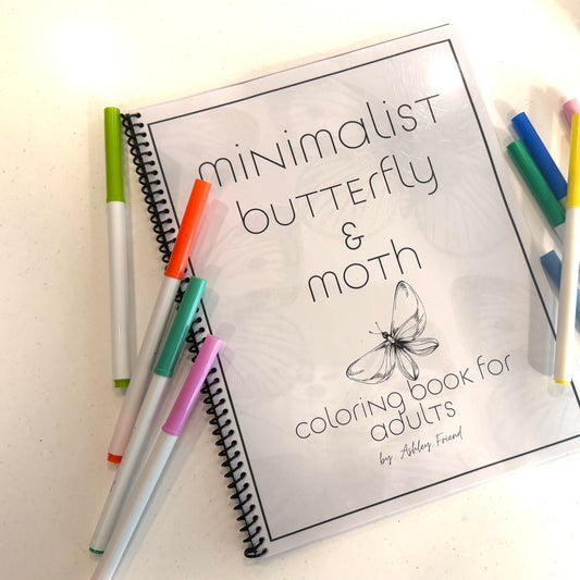 Butterfly & Moth Coloring Book