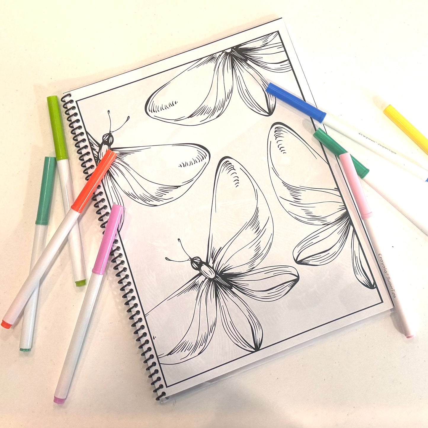 Butterfly & Moth Coloring Book