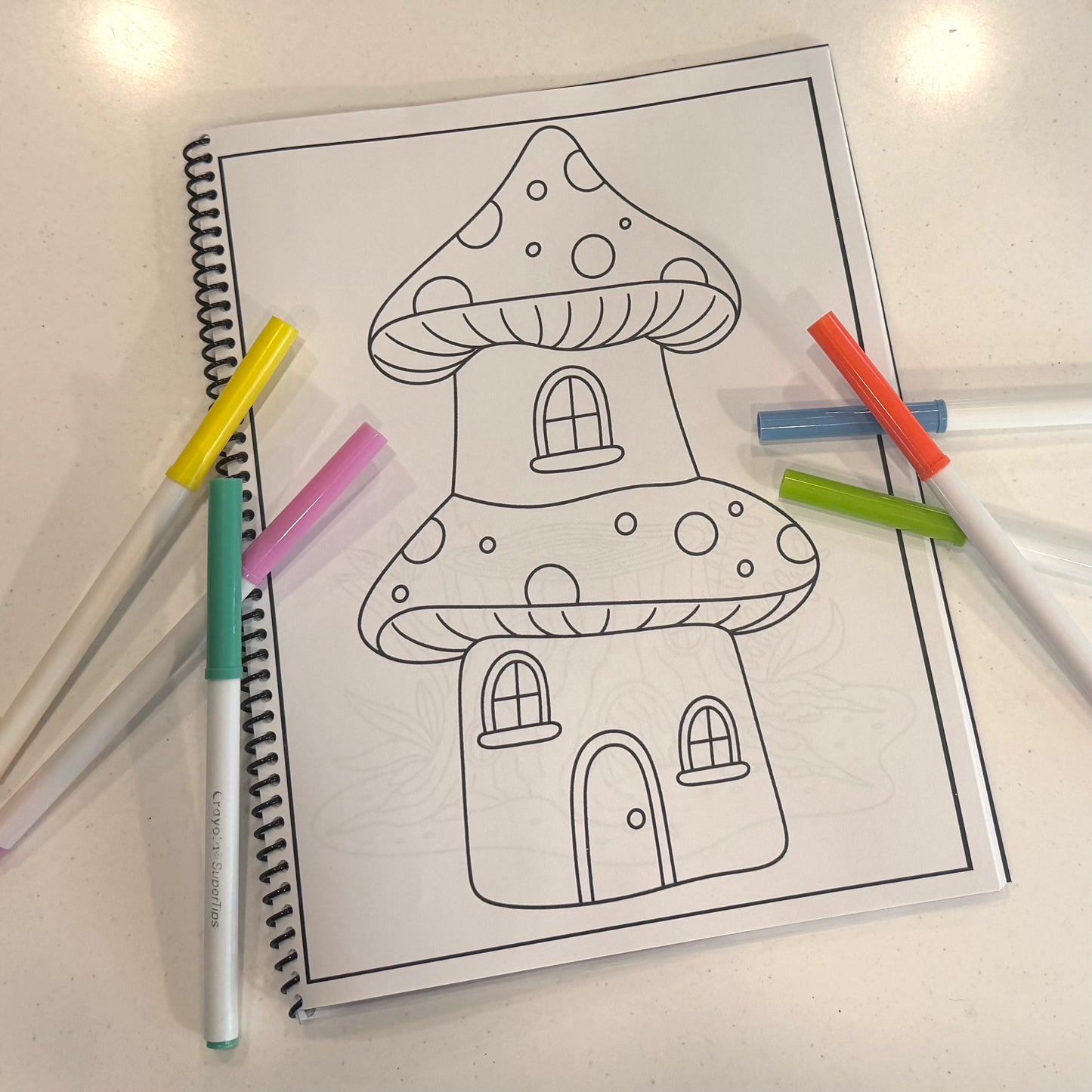 Fairy House Coloring Book