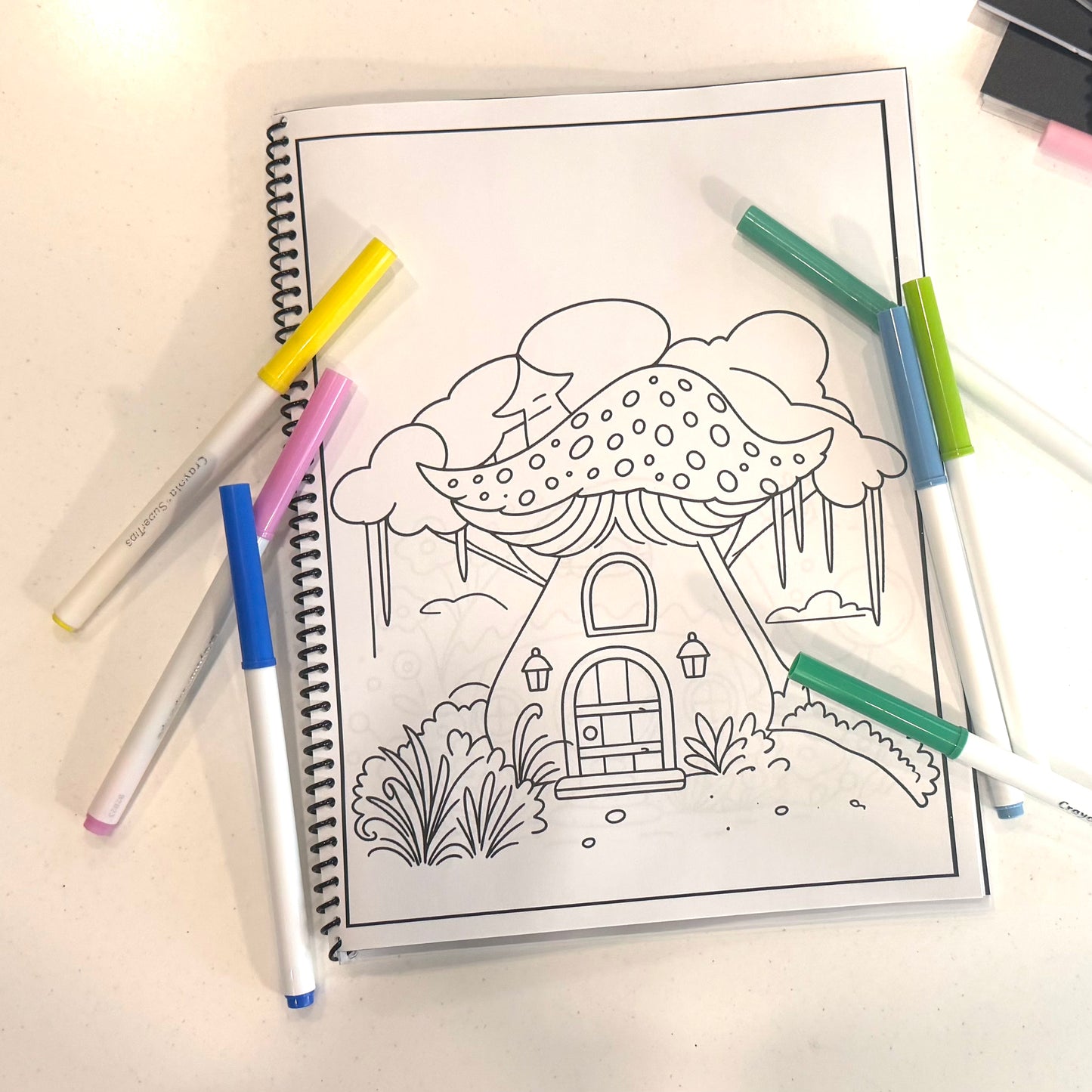 Fairy House Coloring Book