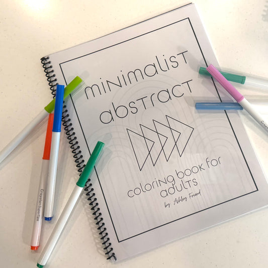Minimalist Abstract Coloring Book