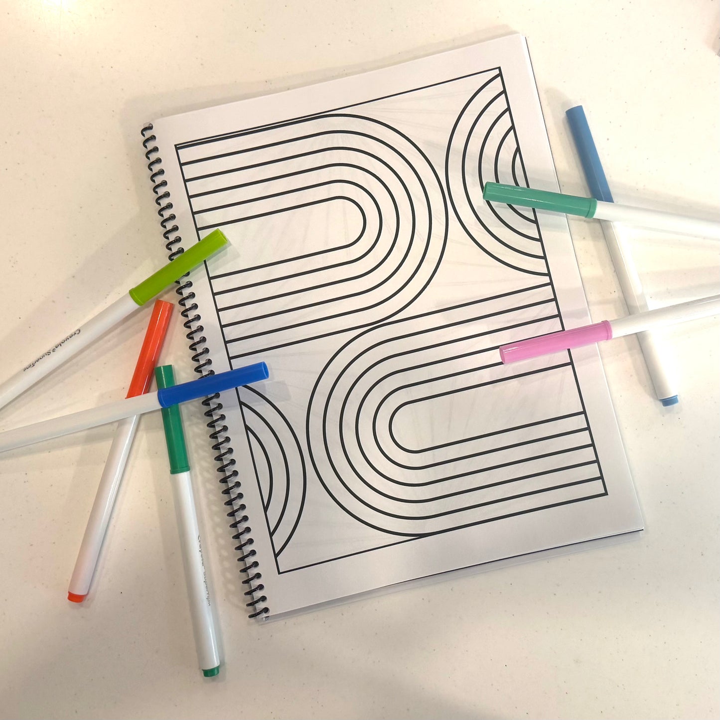 Minimalist Abstract Coloring Book