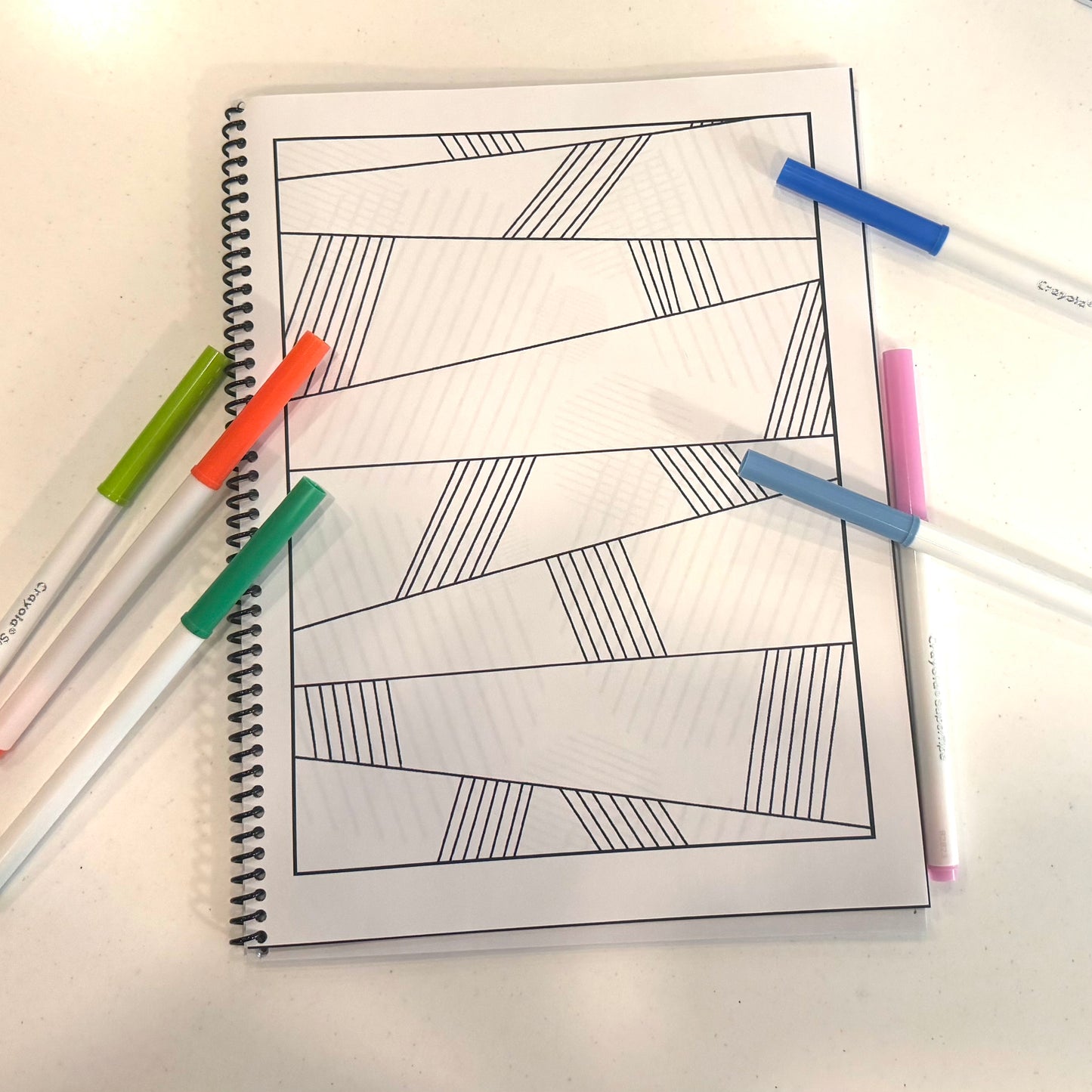 Minimalist Abstract Coloring Book