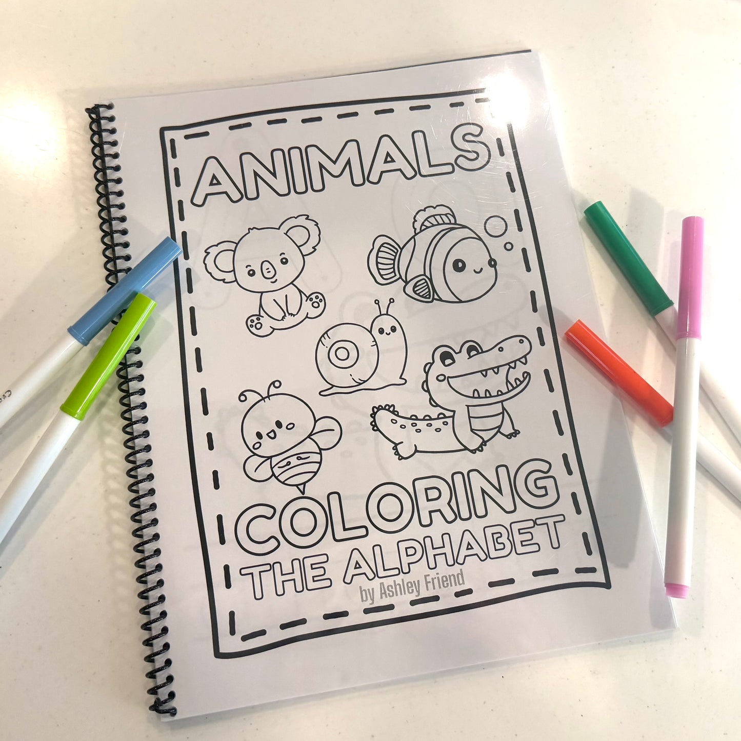 ABC Animals Coloring Book