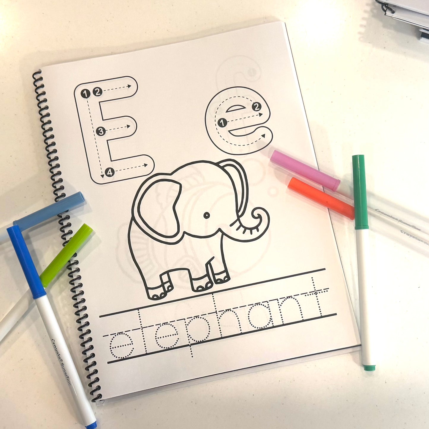 ABC Animals Coloring Book