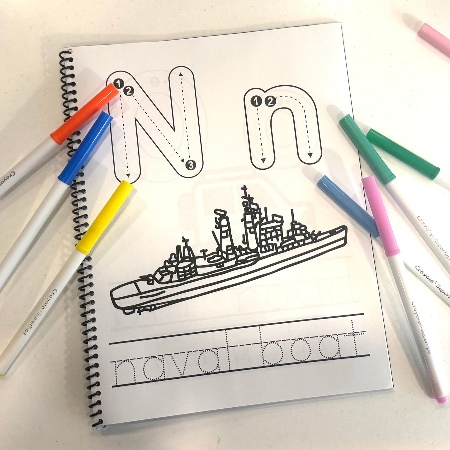 ABC Things that Go Coloring Book